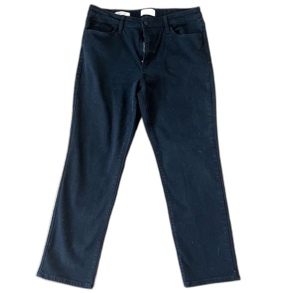 Womens Ladies Black High Rise Slim Straight Jeans by Universal Thread sz 10/30R